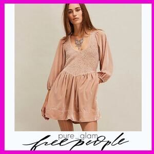Free People velvet mini dress